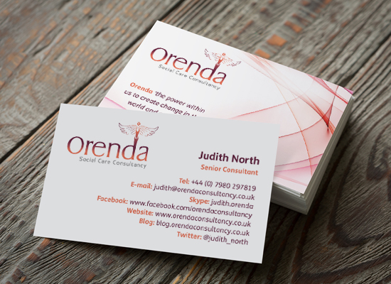 Orenda business card design