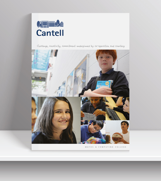 Cantell School Prospectus design