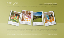 Halcyon Holiday cottages website design